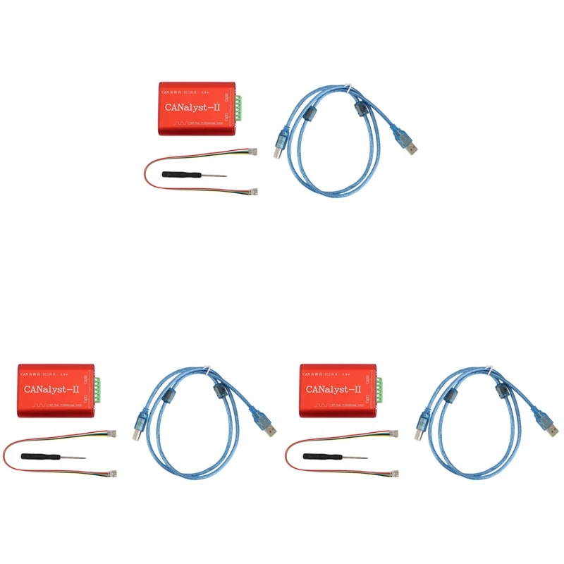 3X CAN Analyzer Canalyst-II USB To CAN Analyzer CAN-Bus Converter Adapter Compatible With ZLG USB To CAN
3X CAN Analyzer Canalyst-II USB To CAN Analyzer CAN-Bus Converter Adapter Compatible With ZLG USB To CAN