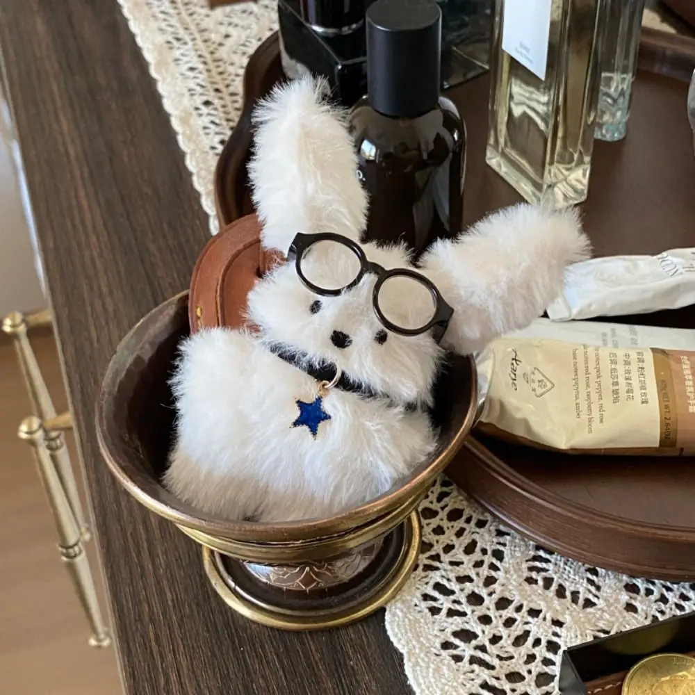 Maltese Wear Glasses Plush Pilot Rabbit Doll Key Chain Cartoon Design Bag Charms Long Ear Dog Key Ring Key Ring Pendant
Maltese Wear Glasses Plush Pilot Rabbit Doll Key Chain Cartoon Design Bag Charms Long Ear Dog Key Ring Key Ring Pendant