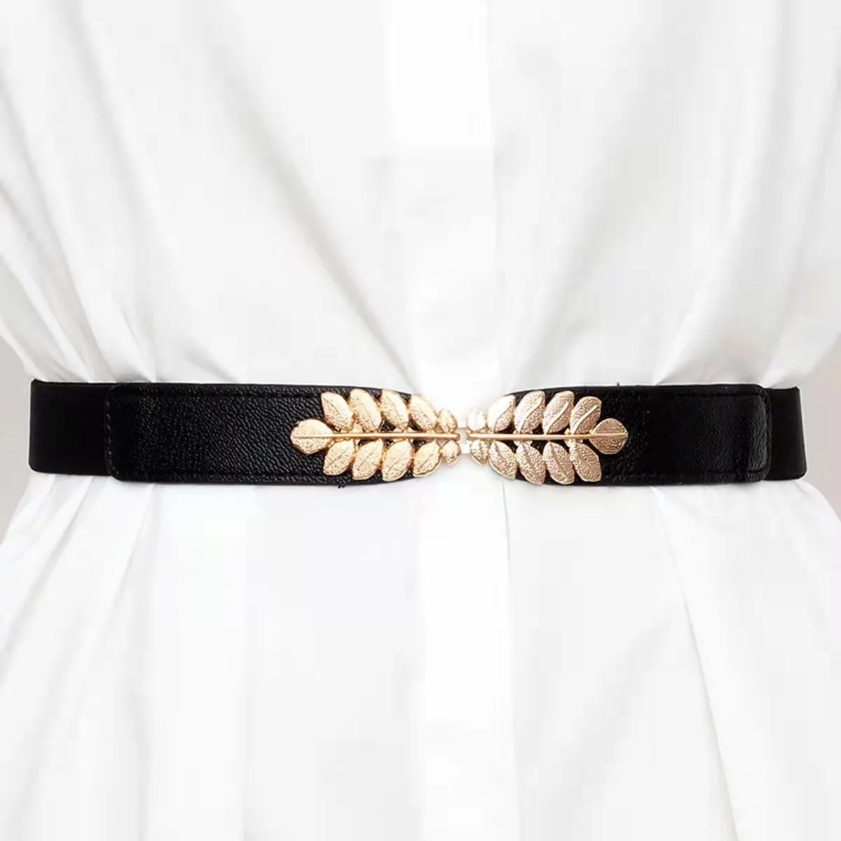 Retro Skinny Belt for Wemen Stretch Ladies Waist Belt for Dress Fashion Leaf Waistband Lady Hot Double Metal Accessories
Retro Skinny Belt for Wemen Stretch Ladies Waist Belt for Dress Fashion Leaf Waistband Lady Hot Double Metal Accessories