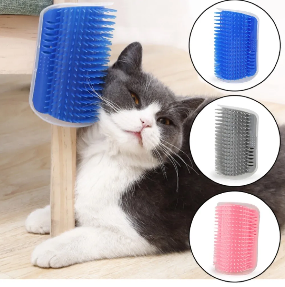 Cat Self Groomer Wall Brush Corner Face Scratcher Massage Comb Catnip Holder
Cat Self Groomer Wall Brush Corner Face Scratcher Massage Comb Catnip Holder