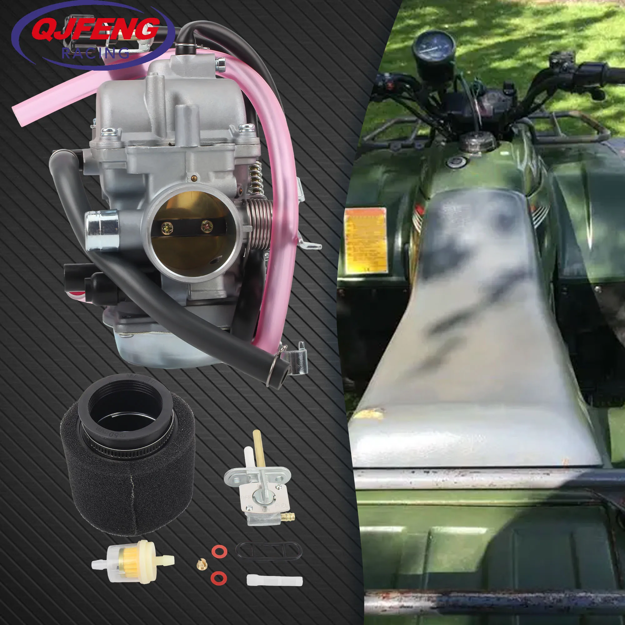for KLF 300 KLF300 BAYOU 4-Stroke Motorcycle Carburetor 300 KLF300C 4X4 1996-2005 ATV UTV Carb Air Intake Fuel Moto Accessories
for KLF 300 KLF300 BAYOU 4-Stroke Motorcycle Carburetor 300 KLF300C 4X4 1996-2005 ATV UTV Carb Air Intake Fuel Moto Accessories