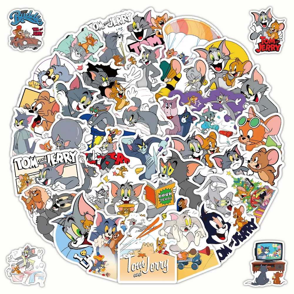 10/30/50PCS Fun Cartoon Tom and Jerry Sticker DIY Phone Laptop Luggage Skateboard Graffiti Decals Fun for Kid
10/30/50PCS Fun Cartoon Tom and Jerry Sticker DIY Phone Laptop Luggage Skateboard Graffiti Decals Fun for Kid