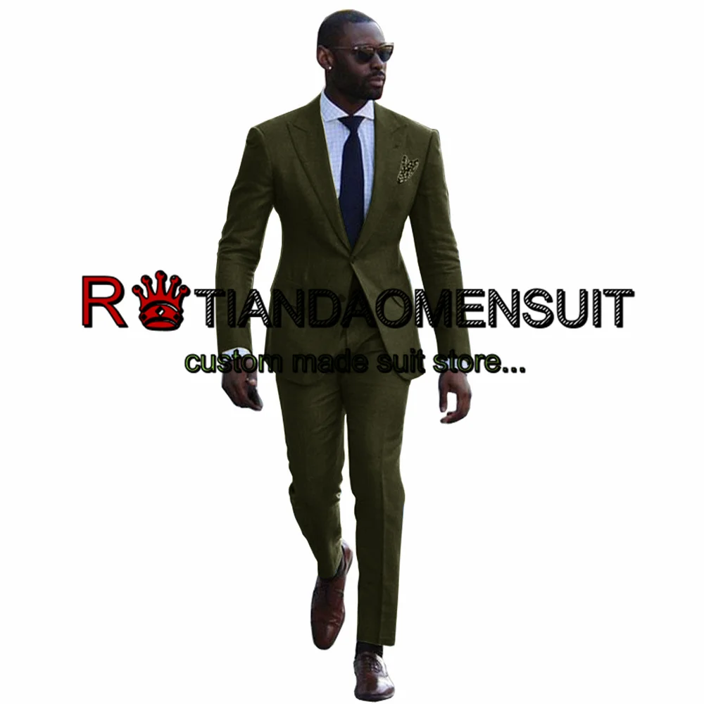 Business Men's Suit Two Piece One Button Formal Jacket Set Office Blazer Pants Wedding Groom Tuxedo Point Lapel Full Outfit
Business Men's Suit Two Piece One Button Formal Jacket Set Office Blazer Pants Wedding Groom Tuxedo Point Lapel Full Outfit