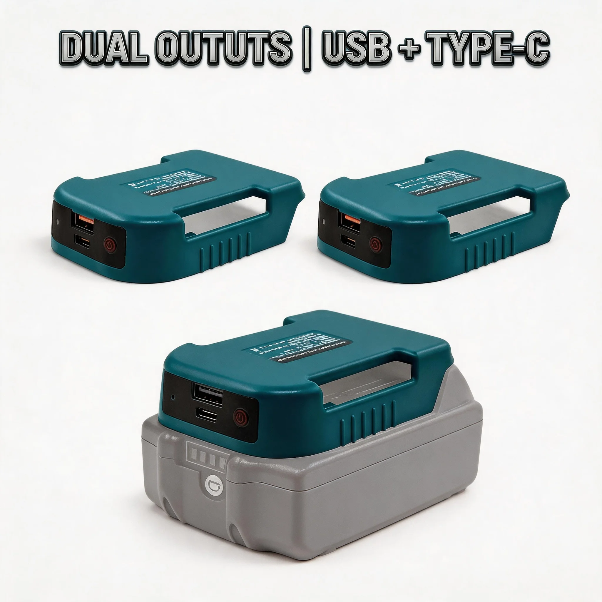 Dual Port Overcharge Protection 1Pc For Makita 18V USB Type-C Battery Holder BL1840 BL1850 BL1860 Charger Adapter Fast Charging
Dual Port Overcharge Protection 1Pc For Makita 18V USB Type-C Battery Holder BL1840 BL1850 BL1860 Charger Adapter Fast Charging