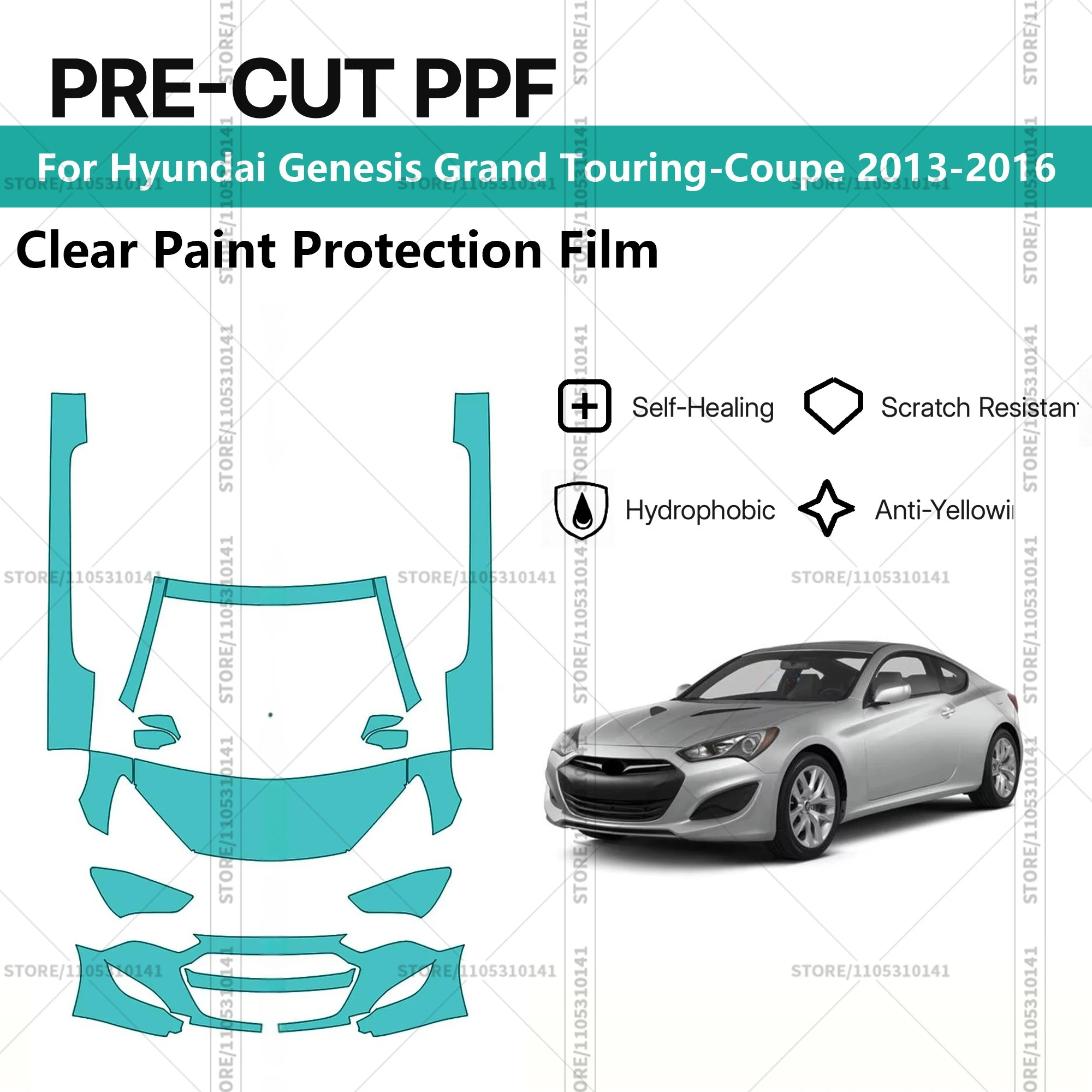 For Hyundai-Genesis-Grand-Touring-Coupe-2013-2016 Pre-Cut Paint Protection Film PPF Transparent Car Film Automotive PPF
For Hyundai-Genesis-Grand-Touring-Coupe-2013-2016 Pre-Cut Paint Protection Film PPF Transparent Car Film Automotive PPF