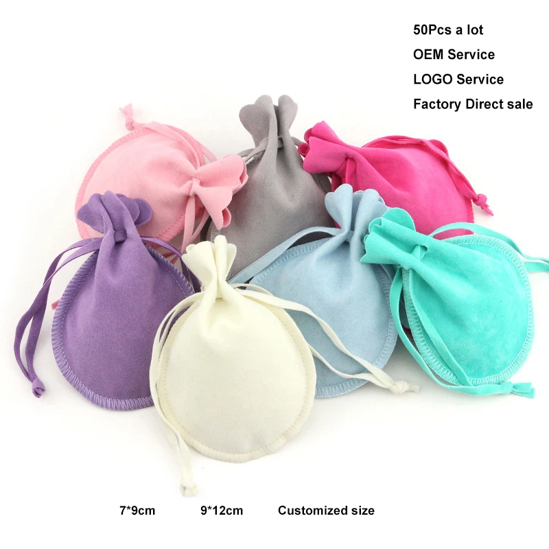 50Pcs/Lot Drawstring Velvet Gift Bags Multi Size Jewelry Packaging Wedding Pouches with Candy Bracelet Sachet Can Print Logo
50Pcs/Lot Drawstring Velvet Gift Bags Multi Size Jewelry Packaging Wedding Pouches with Candy Bracelet Sachet Can Print Logo
