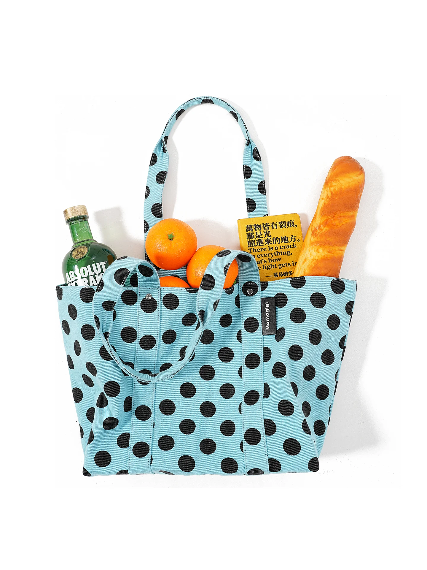 Momogigi Original Design Retro Polka Dot Canvas Tote Bag Large Capacity Shopping Bag Vintage Checkered Fabric Weekend Bag
Momogigi Original Design Retro Polka Dot Canvas Tote Bag Large Capacity Shopping Bag Vintage Checkered Fabric Weekend Bag