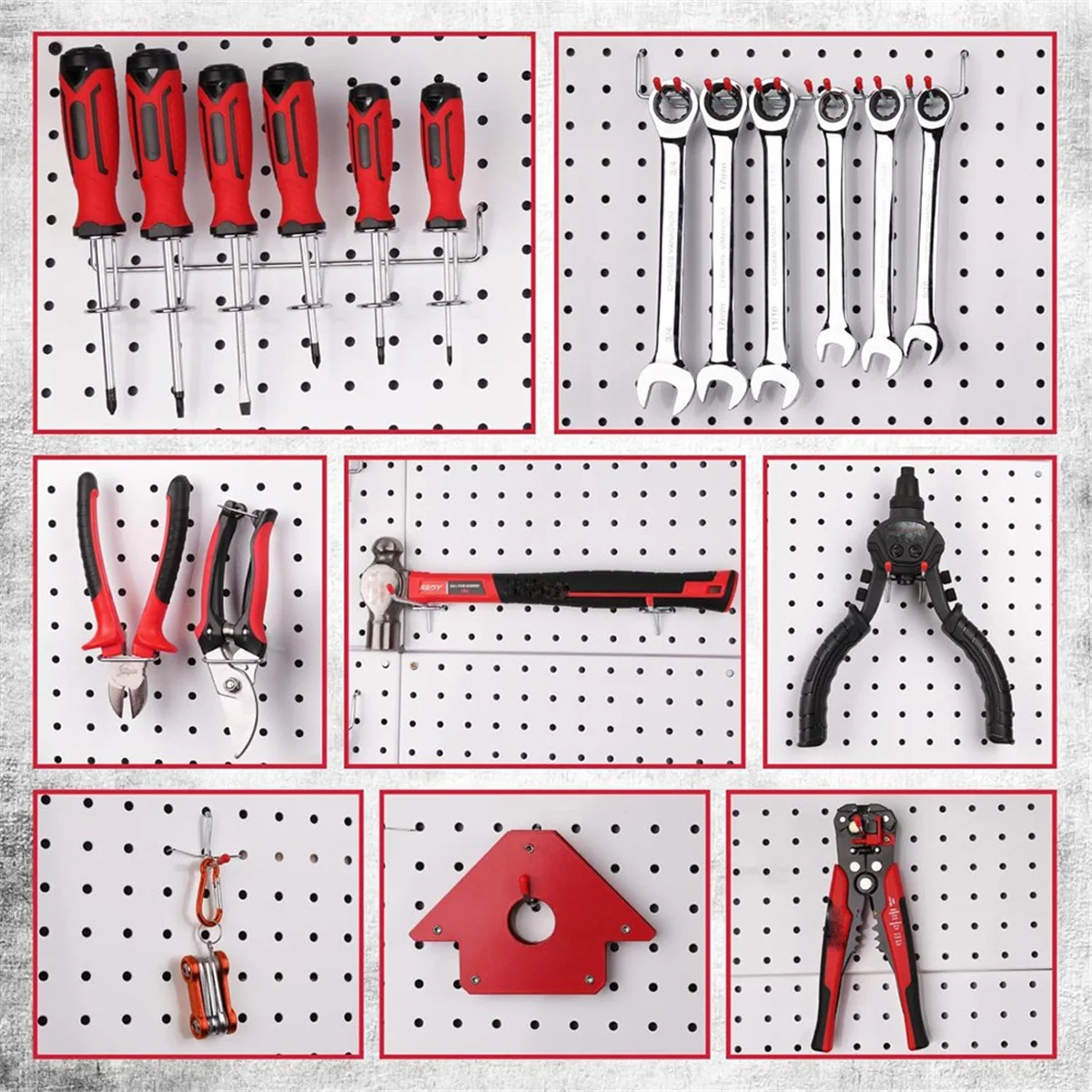 ABIY-121 Piece Pegboard Hooks Set,Pegboard Accessories with Metal Hooks,Durable Peg Board Organizer Accessories,Pegboard Bins
ABIY-121 Piece Pegboard Hooks Set,Pegboard Accessories with Metal Hooks,Durable Peg Board Organizer Accessories,Pegboard Bins
