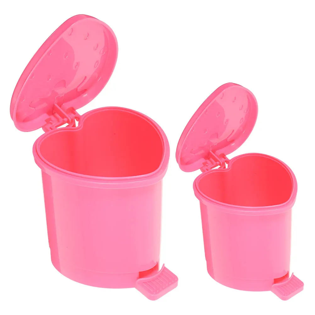 2 Pcs Desktop Trash Can Pink Mini Kitchen Living Room Waste Bin Small Garbage Container Office Bedroom Practical Wastebasket
2 Pcs Desktop Trash Can Pink Mini Kitchen Living Room Waste Bin Small Garbage Container Office Bedroom Practical Wastebasket
