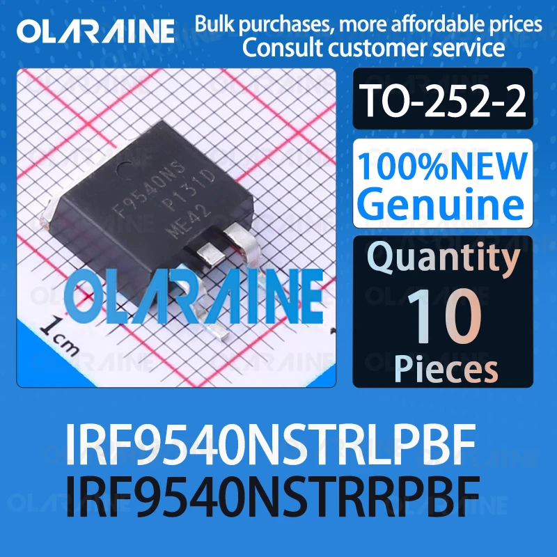 10Pcs IRF9540NSTRLPBF IRF9540NSTRRPBF TO-252-2 100%New Transistor MOSFET P-Channel 100V -23A 117mOhm 64.7nC
10Pcs IRF9540NSTRLPBF IRF9540NSTRRPBF TO-252-2 100%New Transistor MOSFET P-Channel 100V -23A 117mOhm 64.7nC