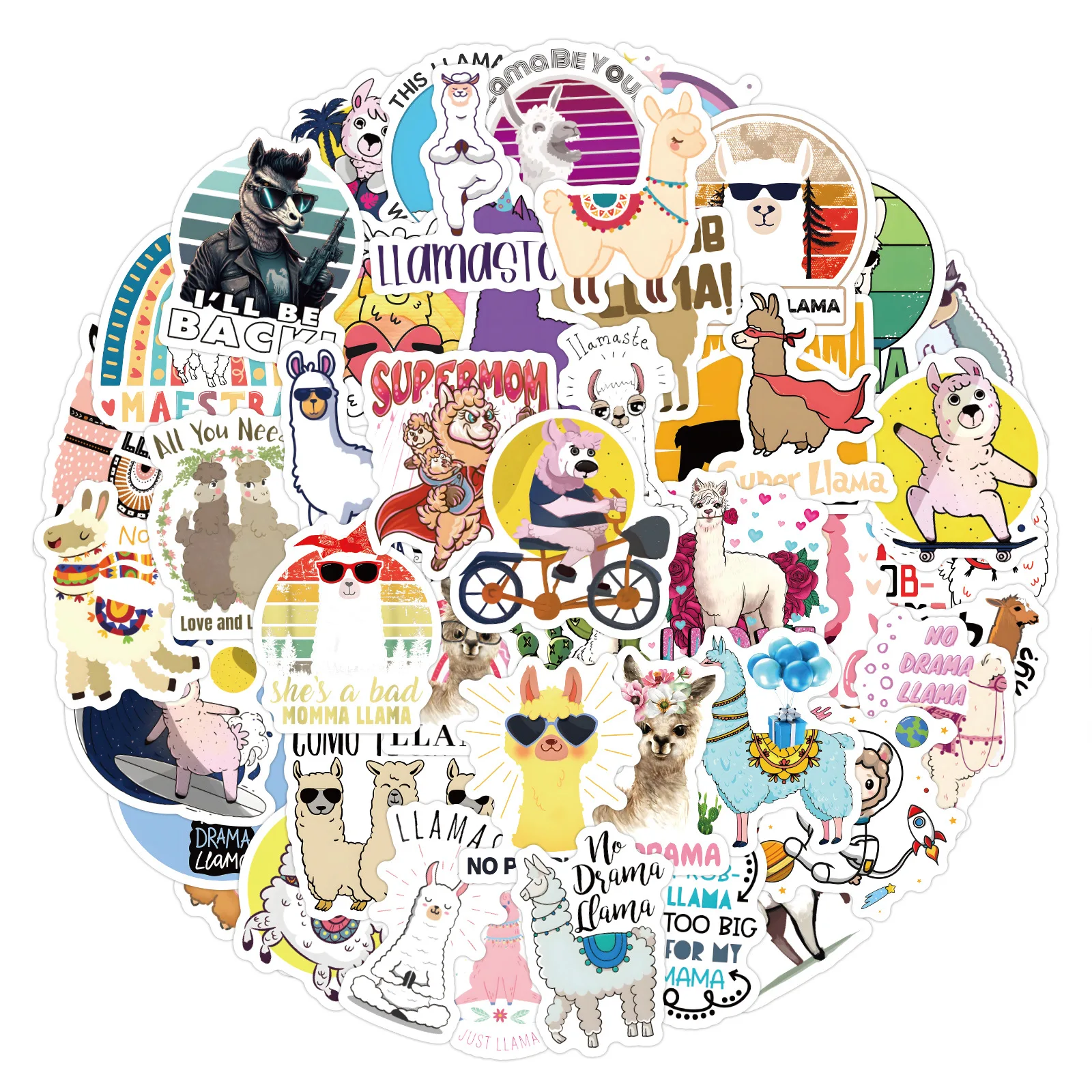 60pcs Cartoon Llamas Doodle Suitcase Guitar Computer Skateboard Waterproof Cup Stickers
60pcs Cartoon Llamas Doodle Suitcase Guitar Computer Skateboard Waterproof Cup Stickers