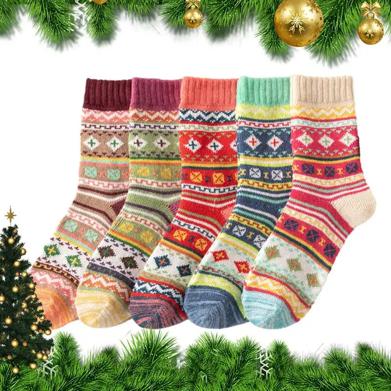 Women's Vintage Winter Socks Vintage Warm Women's Casual Winter Socks Winter Socks With Elastic Cuffs For Outdoors School Hiking
Women's Vintage Winter Socks Vintage Warm Women's Casual Winter Socks Winter Socks With Elastic Cuffs For Outdoors School Hiking