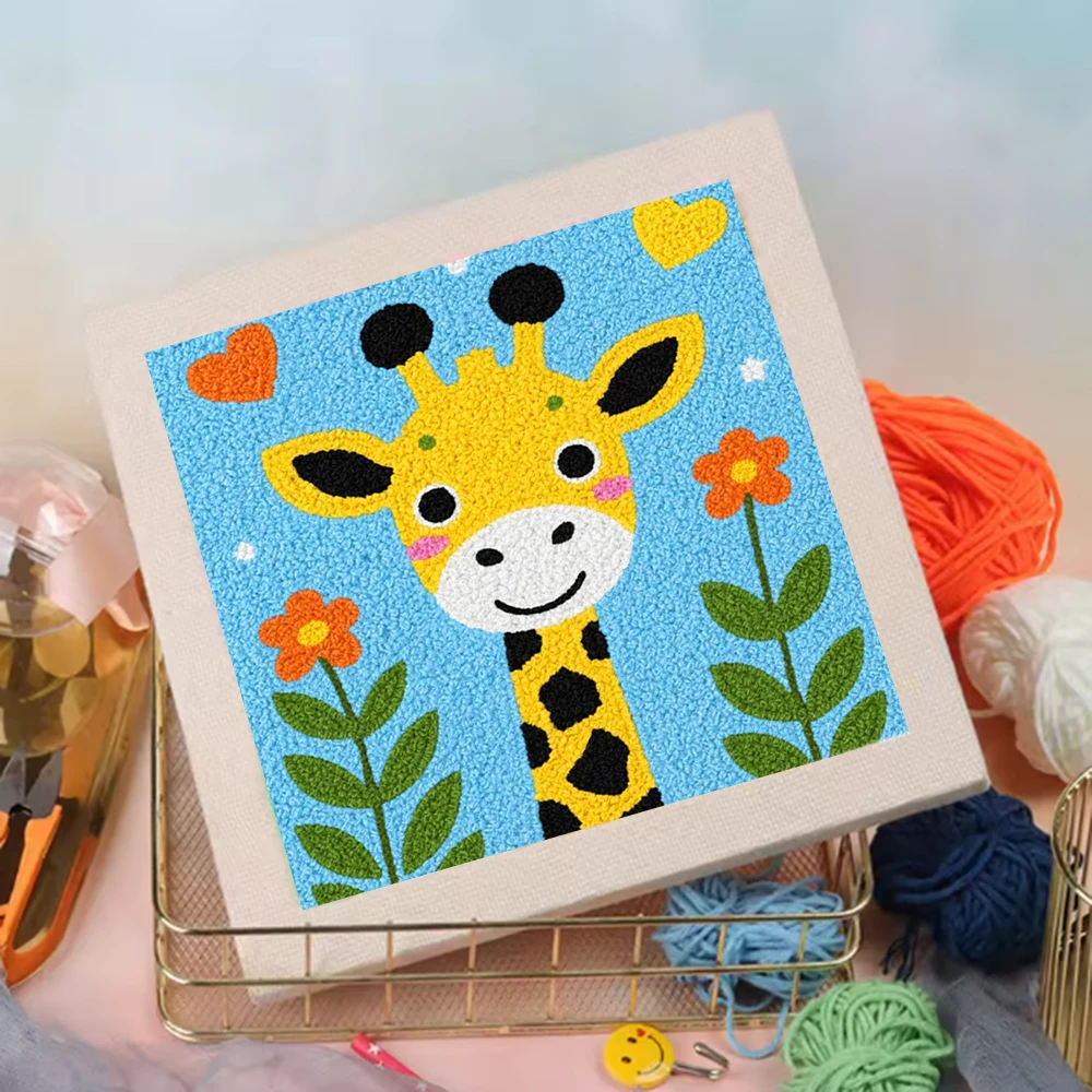 Punch Needle Embroidery Unique Gift Easy Crafts For Adults giraffe Animal 25x25cm Punch Needle Kits Adults Crafts Diy Making Kit
Punch Needle Embroidery Unique Gift Easy Crafts For Adults giraffe Animal 25x25cm Punch Needle Kits Adults Crafts Diy Making Kit