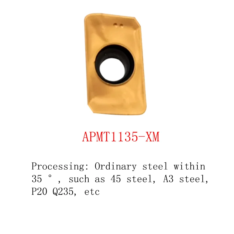 YRFL 5PCS CNC Milling Cutter Insert APMT 1135 1604 Machining Center Coating Square Alloy Cutters Inserts Head
YRFL 5PCS CNC Milling Cutter Insert APMT 1135 1604 Machining Center Coating Square Alloy Cutters Inserts Head