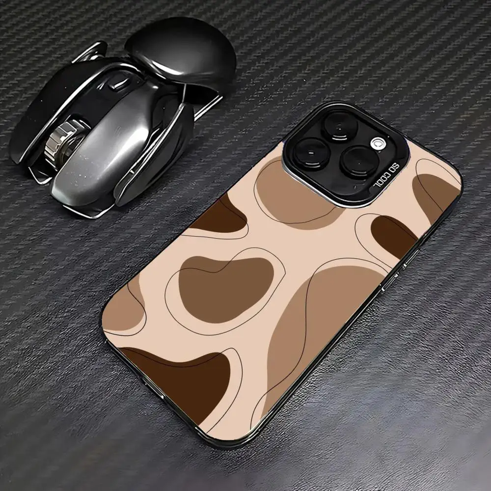 Irregular coffee-colored phone case for iPhone 16 15 14 13 12 11 Pro/ Max/Plus shock-proof rear cover anti-fingerprint
Irregular coffee-colored phone case for iPhone 16 15 14 13 12 11 Pro/ Max/Plus shock-proof rear cover anti-fingerprint