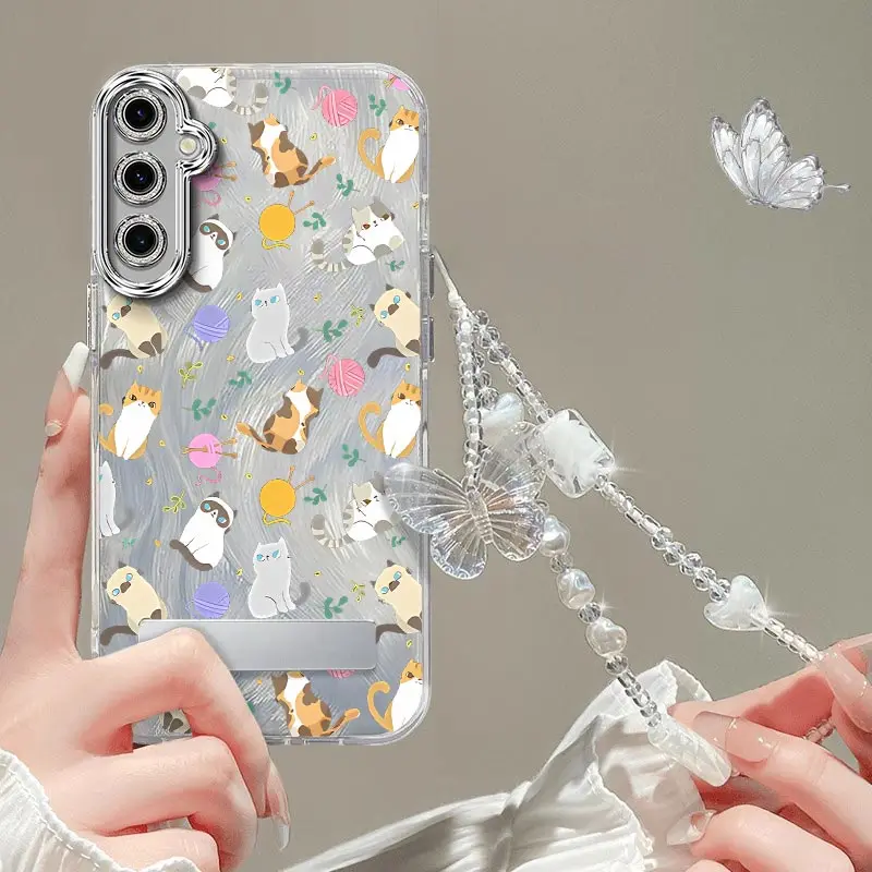 S25 Чехол-держатель для браслета с цветным котом для Samsung S25 S24 S24FE S25Plus S23FE M54 M53 M34 M55 M35 M02 M23 M15 Cover
S25 Чехол-держатель для браслета с цветным котом для Samsung S25 S24 S24FE S25Plus S23FE M54 M53 M34 M55 M35 M02 M23 M15 Cover