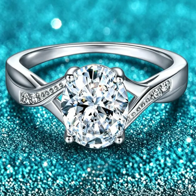 TS S925 Sterling Silver D VVS1 Moissanite Engagement RingTwisted Split Shank Wedding Band Fine Jewelry For Women Promise Gift
TS S925 Sterling Silver D VVS1 Moissanite Engagement RingTwisted Split Shank Wedding Band Fine Jewelry For Women Promise Gift