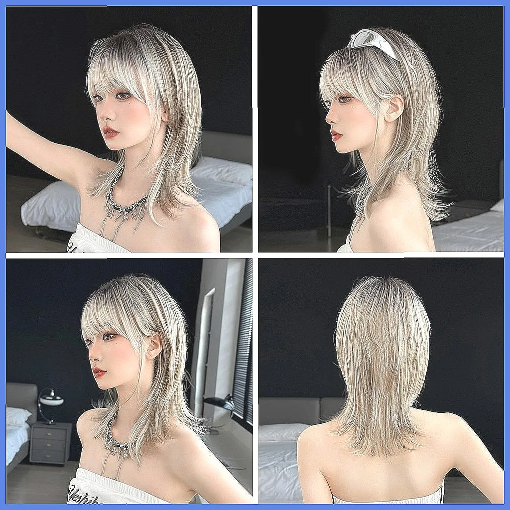 Gray Balayage Wolf Cut Wig for Women, Layered Straight Synthetic Hair with Shoulder Length, Fashionable Hairpiece for Daily Use
Gray Balayage Wolf Cut Wig for Women, Layered Straight Synthetic Hair with Shoulder Length, Fashionable Hairpiece for Daily Use