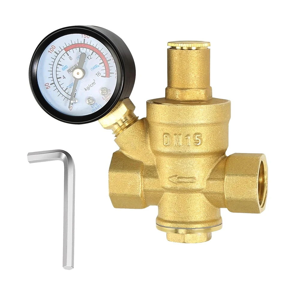Tap water pressure reducing valve, stabilizing valve, water heater, water purifier, constant pressure valve, brass thickened D15
Tap water pressure reducing valve, stabilizing valve, water heater, water purifier, constant pressure valve, brass thickened D15