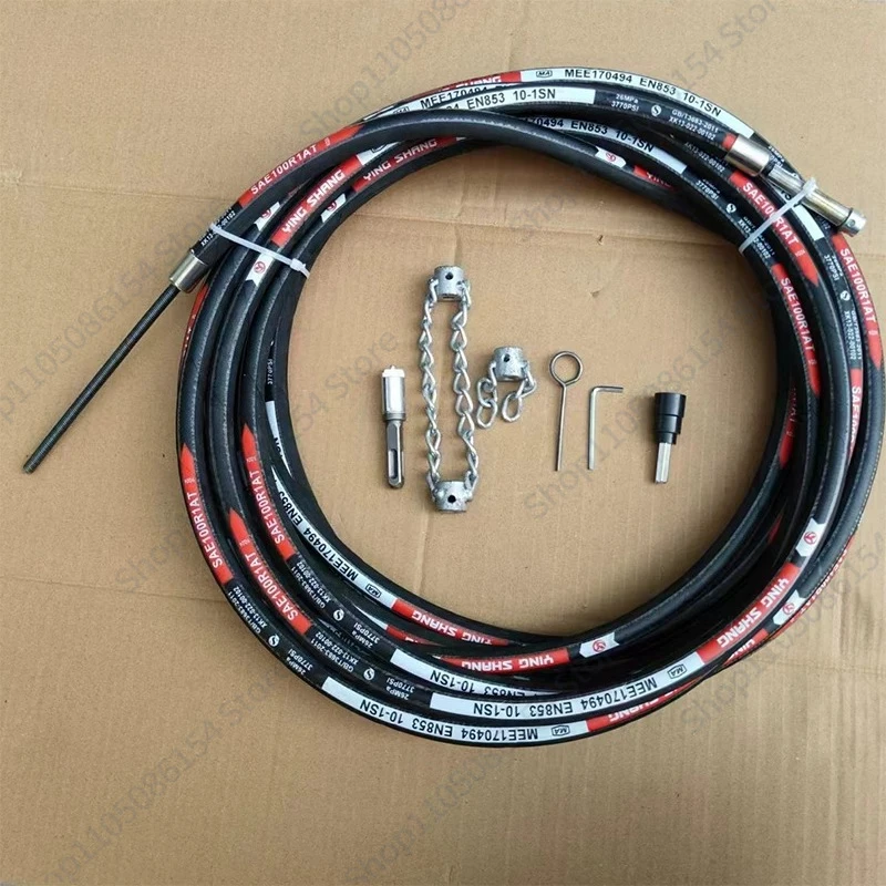 Upgraded electric drill dredging sewer tool can bend high-pressure pipe through pipeline oil stain hard object plugging artifact
Upgraded electric drill dredging sewer tool can bend high-pressure pipe through pipeline oil stain hard object plugging artifact