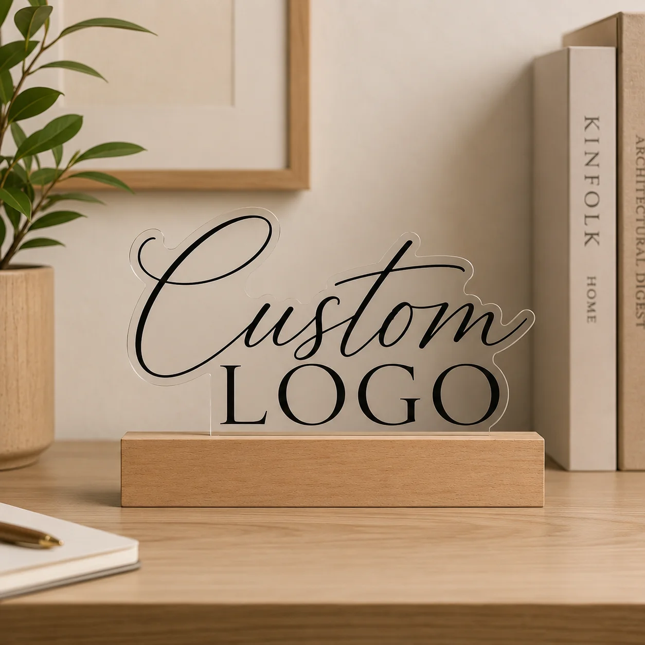 Custom Acrylic Business Logo Sign Personalized Store Brand Display Plaque Social Media Counter Office Desk Stand Corporate Gifts
Custom Acrylic Business Logo Sign Personalized Store Brand Display Plaque Social Media Counter Office Desk Stand Corporate Gifts