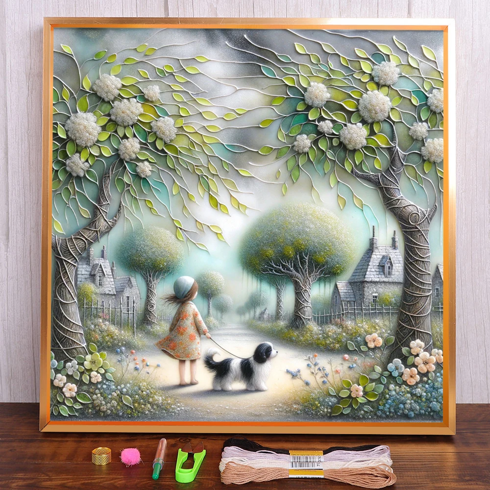 Girl Pet Dog Printed Fabric 11CT Cross-Stitch Embroidery Set DMC Threads Handiwork Sewing Needlework Craft Package Design Gift
Girl Pet Dog Printed Fabric 11CT Cross-Stitch Embroidery Set DMC Threads Handiwork Sewing Needlework Craft Package Design Gift
