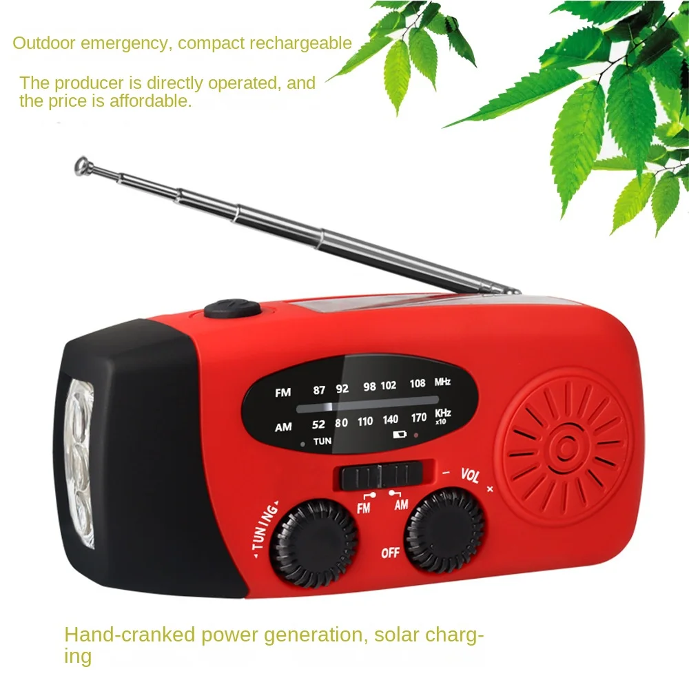 Portable Mini Radio LED Lights USB AC Power FM AM Hand Crank Includes Speaker Flashlight USB Charging Solar Charging Charger
Portable Mini Radio LED Lights USB AC Power FM AM Hand Crank Includes Speaker Flashlight USB Charging Solar Charging Charger