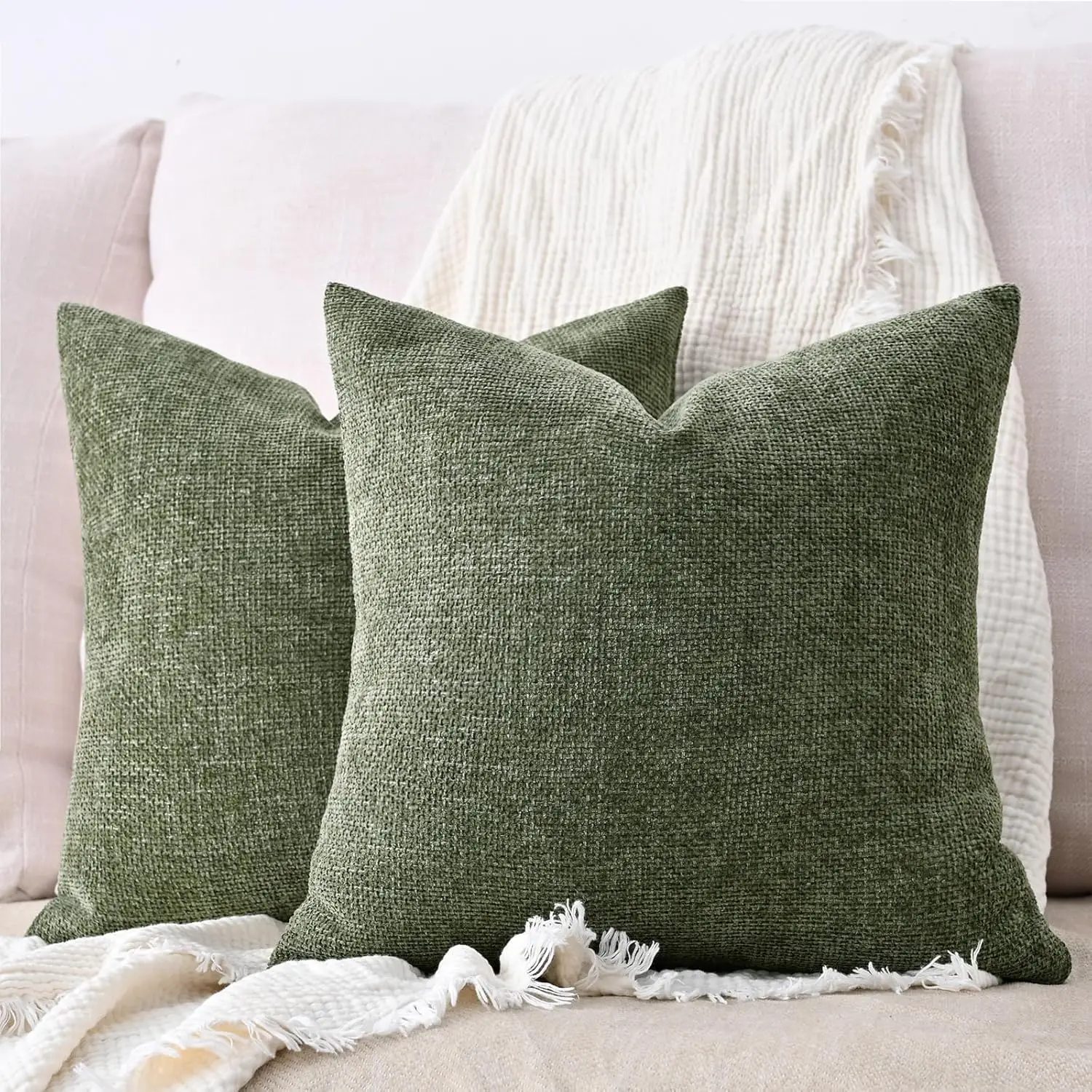 of 2 Textured Decorative Throw Pillow Covers Soft Farmhouse Cushion Covers Neutral Accent Pillow Cases for Couch Bed Sofa Living
of 2 Textured Decorative Throw Pillow Covers Soft Farmhouse Cushion Covers Neutral Accent Pillow Cases for Couch Bed Sofa Living