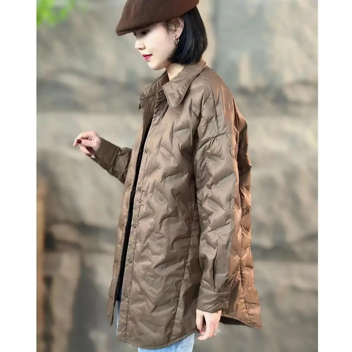 Легкое белое пуховое пальто Jaet в Корейском стиле для поездок на работу, повседневное стеганое пальто с воротником irt для женщин, осенне-зимнее тепловое пальто...
Легкое белое пуховое пальто Jaet в Корейском стиле для поездок на работу, повседневное стеганое пальто с воротником irt для женщин, осенне-зимнее тепловое пальто...