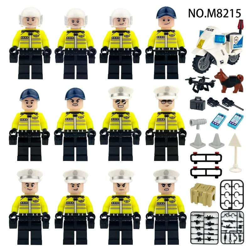Cross-border M8215 traffic police brigade building block miniature particles assembled toy bags
Cross-border M8215 traffic police brigade building block miniature particles assembled toy bags
