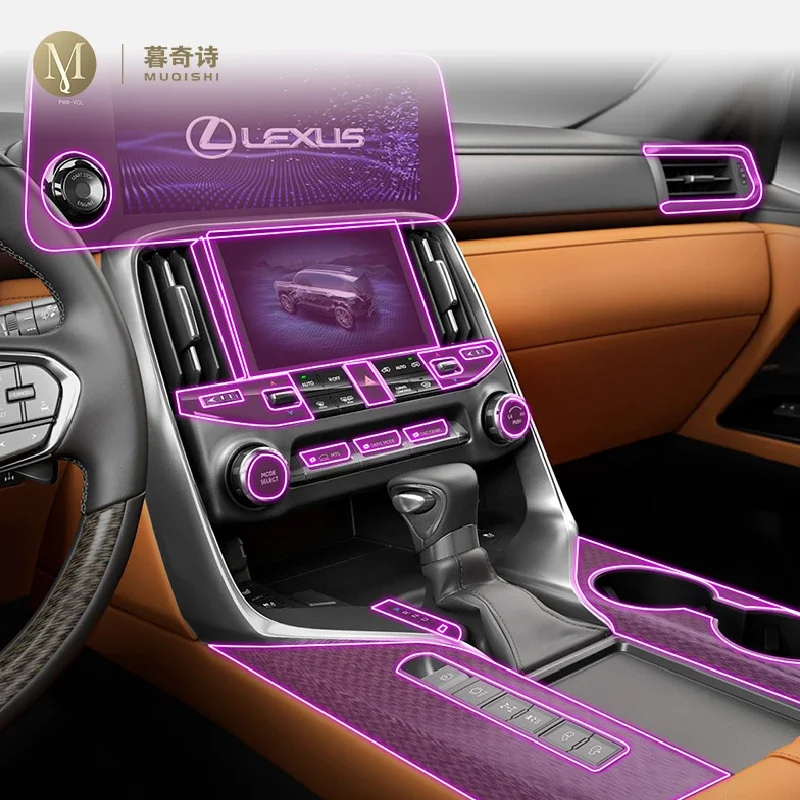 For Lexus LX 600 2022-2023 Car interior accessories film transparent TPU-PPF console resist film Radio display Film Anti-scratch
For Lexus LX 600 2022-2023 Car interior accessories film transparent TPU-PPF console resist film Radio display Film Anti-scratch