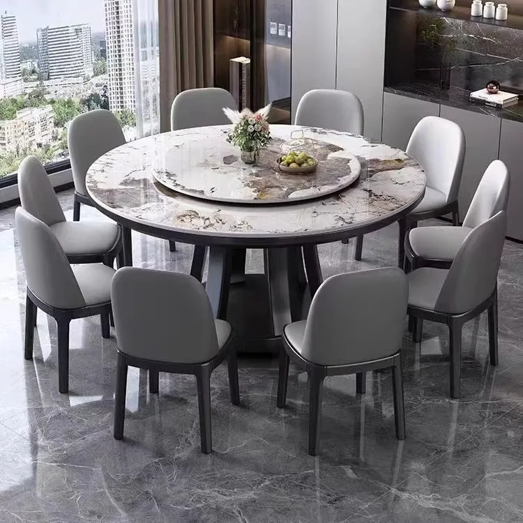 Luxury Modern Round Marble Solid Wood Dining Table Chairs Set 8 10 Seaters Kitchen Dining Room Living Room Furniture Designs
Luxury Modern Round Marble Solid Wood Dining Table Chairs Set 8 10 Seaters Kitchen Dining Room Living Room Furniture Designs