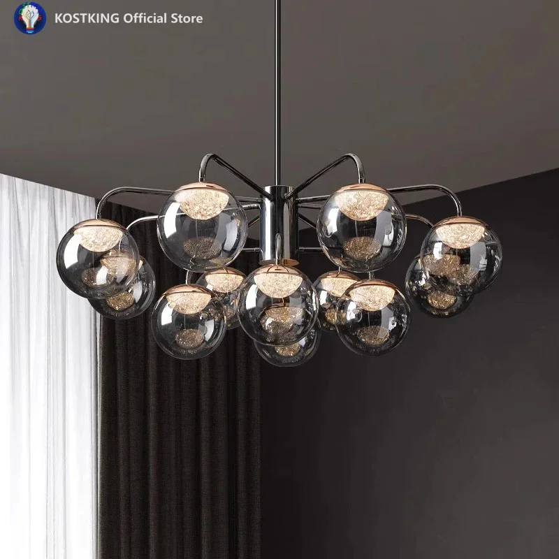 Nordic Glass Ball Led Chandelier for Living Dining Room Kitchen Food Tables Pendant Lights Home Decor Hanging Light Fixture
Nordic Glass Ball Led Chandelier for Living Dining Room Kitchen Food Tables Pendant Lights Home Decor Hanging Light Fixture