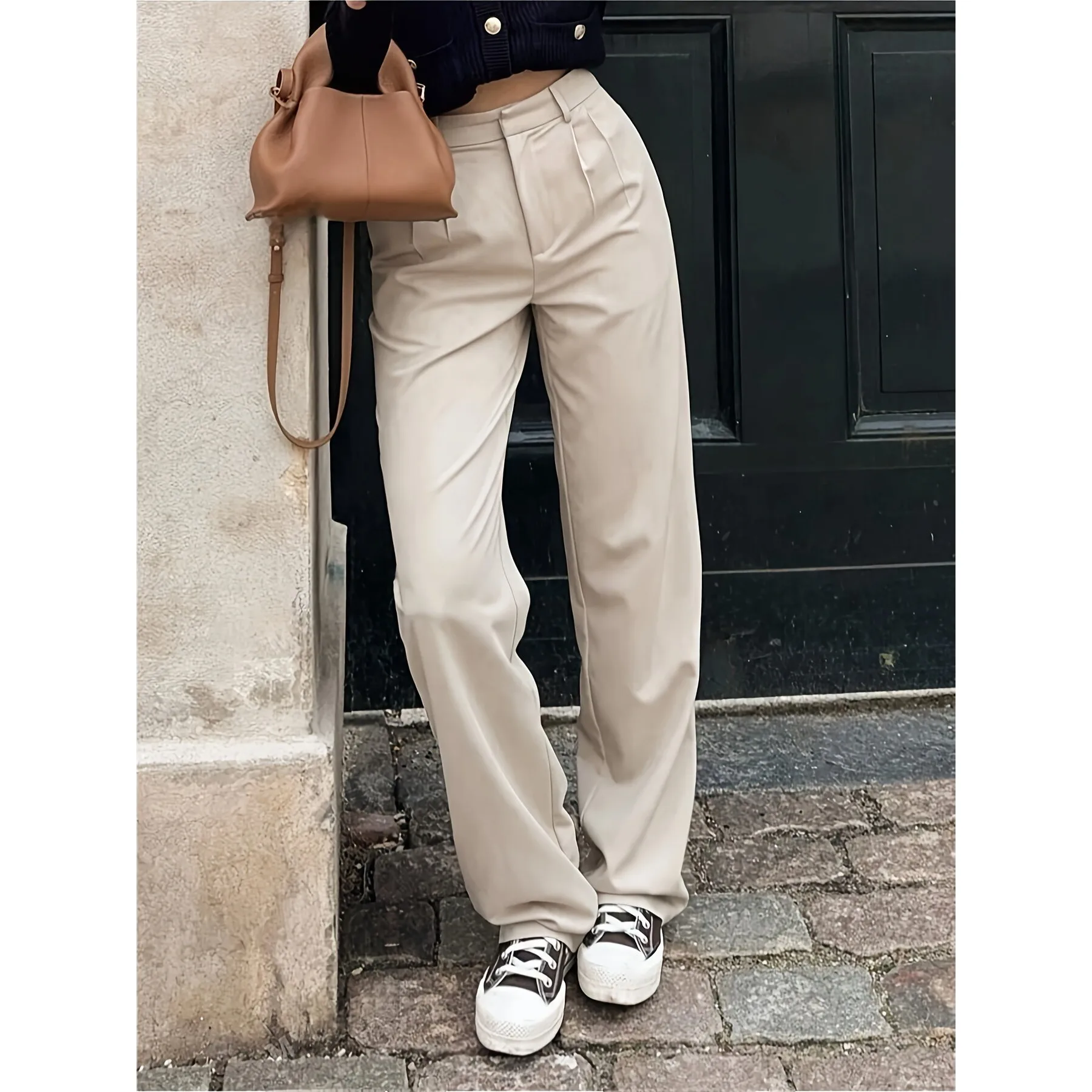 Comfortable Straight Leg Casual Pants Women's Loose Fit Harlan Trousers Neutral Style Other Material 100% Spring Collection
Comfortable Straight Leg Casual Pants Women's Loose Fit Harlan Trousers Neutral Style Other Material 100% Spring Collection