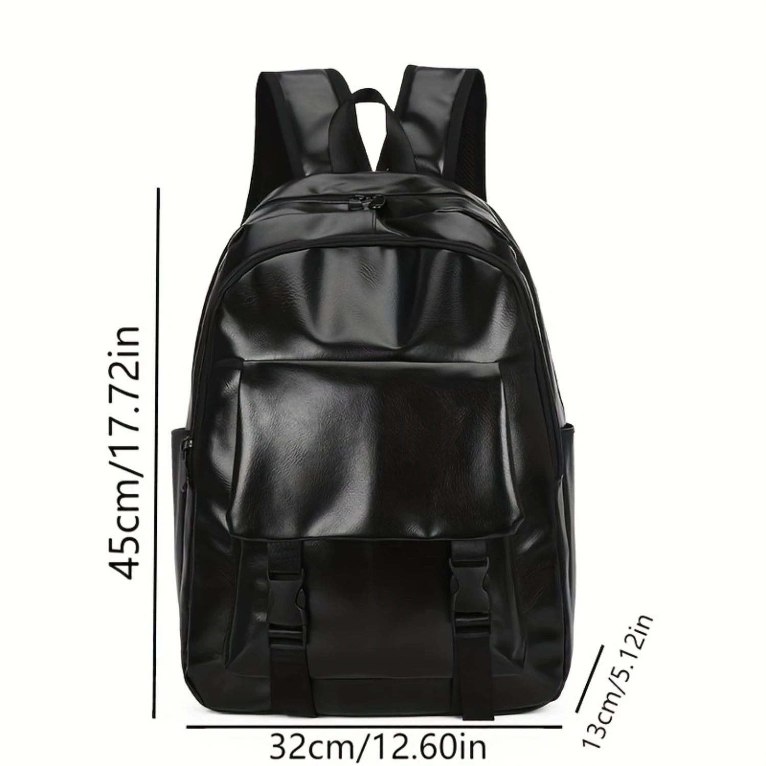 Laptop Backpack, Men's PU Leather Travel Work Bag - Waterproof Carry On Business Pack
Laptop Backpack, Men's PU Leather Travel Work Bag - Waterproof Carry On Business Pack