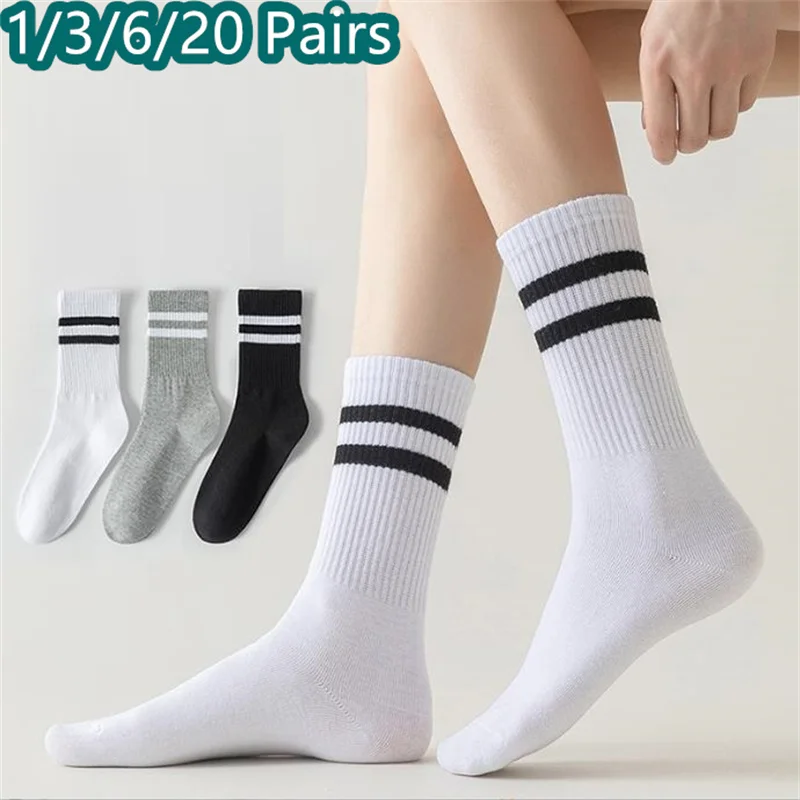 Women Mid-Tube Socks Solid Colour Autumn Winter Breathable Comfortable Sport Sweat Absorbent Man And Women's Socks 1/3/6/20Pair
Women Mid-Tube Socks Solid Colour Autumn Winter Breathable Comfortable Sport Sweat Absorbent Man And Women's Socks 1/3/6/20Pair
