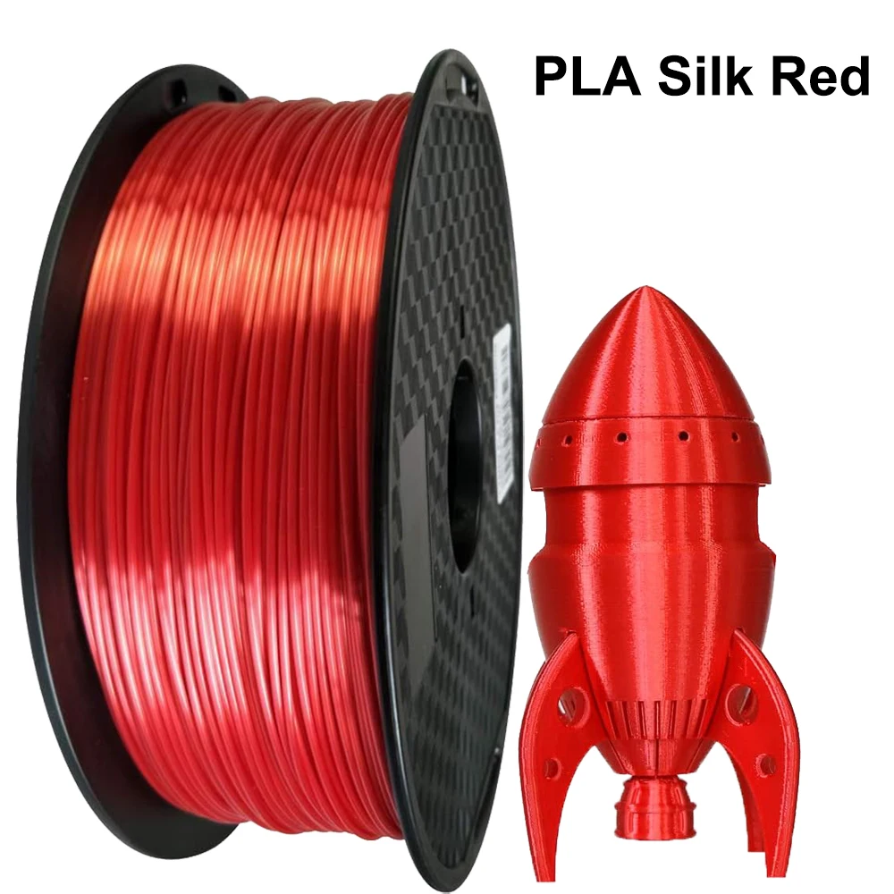 250g 500g 1Kg 3D Printer Filament PLA Silk Red 1.75mm For 3D Printer Material Filament wire Vacuum Packaging
250g 500g 1Kg 3D Printer Filament PLA Silk Red 1.75mm For 3D Printer Material Filament wire Vacuum Packaging