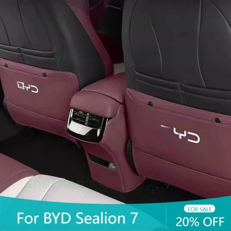 Car Seat Anti-kick Pad Seat Back Kick Protector Dirt-proof Leather Covers Interior Accessories for BYD Seal 07 DMI 2025
Car Seat Anti-kick Pad Seat Back Kick Protector Dirt-proof Leather Covers Interior Accessories for BYD Seal 07 DMI 2025