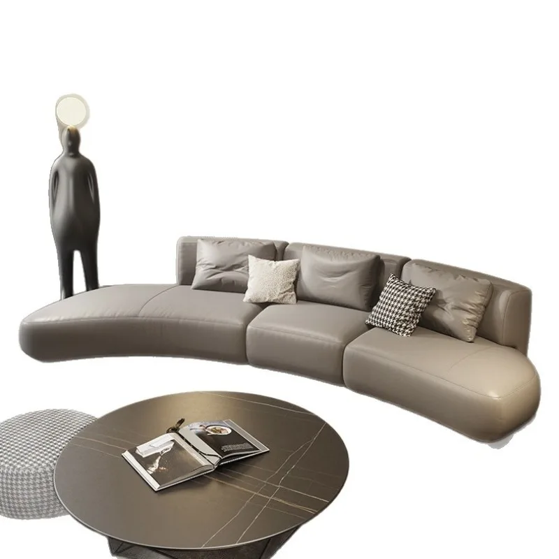 Meeting sofa combination hotel lobby clubhouse lounge area curved leather sofa
Meeting sofa combination hotel lobby clubhouse lounge area curved leather sofa