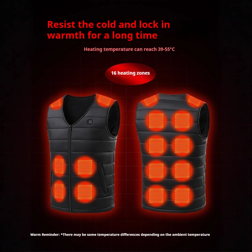 New Men Smart Heating Vest USB Electric Powered Cotton V Neck Thermal Underwear Winter Constant Temperature Waistcoat
New Men Smart Heating Vest USB Electric Powered Cotton V Neck Thermal Underwear Winter Constant Temperature Waistcoat