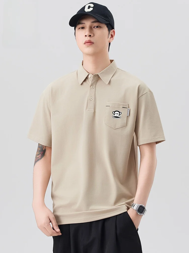 Американская мужская футболка с коротким рукавом, летняя новинка, из плотного хлопка, модная, городская, свободного кроя
Американская мужская футболка с коротким рукавом, летняя новинка, из плотного хлопка, модная, городская, свободного кроя