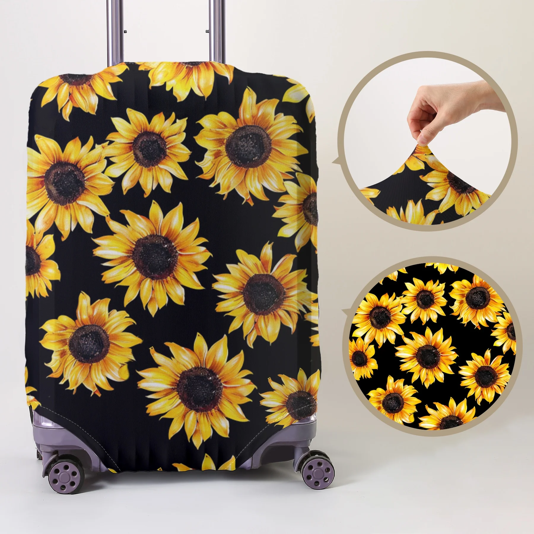 Sunflower full print pattern luggage protection cover, suitable for 18-32 inch luggage covers, luggage handle gloves, travel acc
Sunflower full print pattern luggage protection cover, suitable for 18-32 inch luggage covers, luggage handle gloves, travel acc