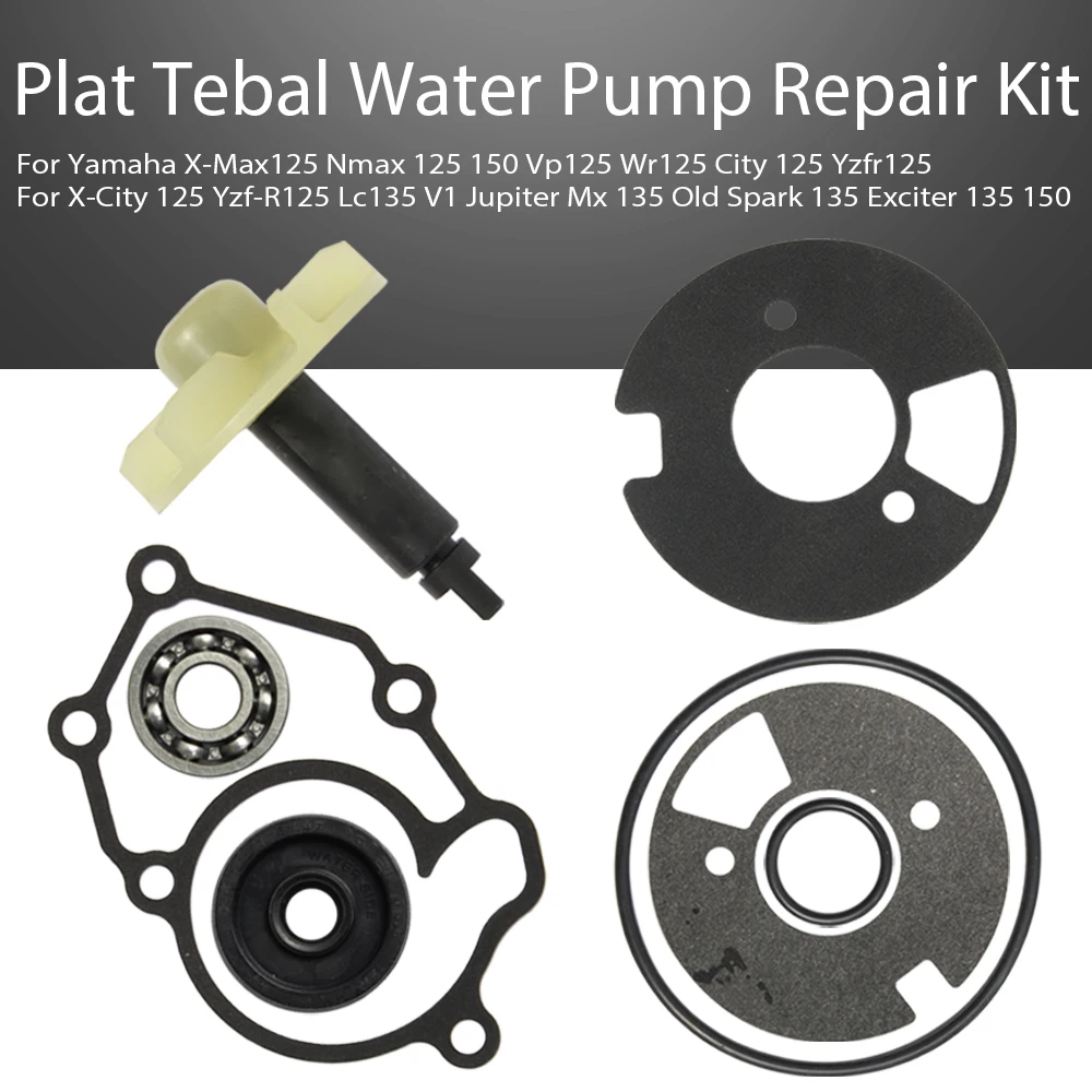 Water Pump Repair Kit Yamaha X-Max 125 Nmax, 125, 150 Vp125 Wr125 City 125 Yzf R125 X-City 125 Yzf-R125 Lc135 V1 Jupiter Mx Old
Water Pump Repair Kit Yamaha X-Max 125 Nmax, 125, 150 Vp125 Wr125 City 125 Yzf R125 X-City 125 Yzf-R125 Lc135 V1 Jupiter Mx Old