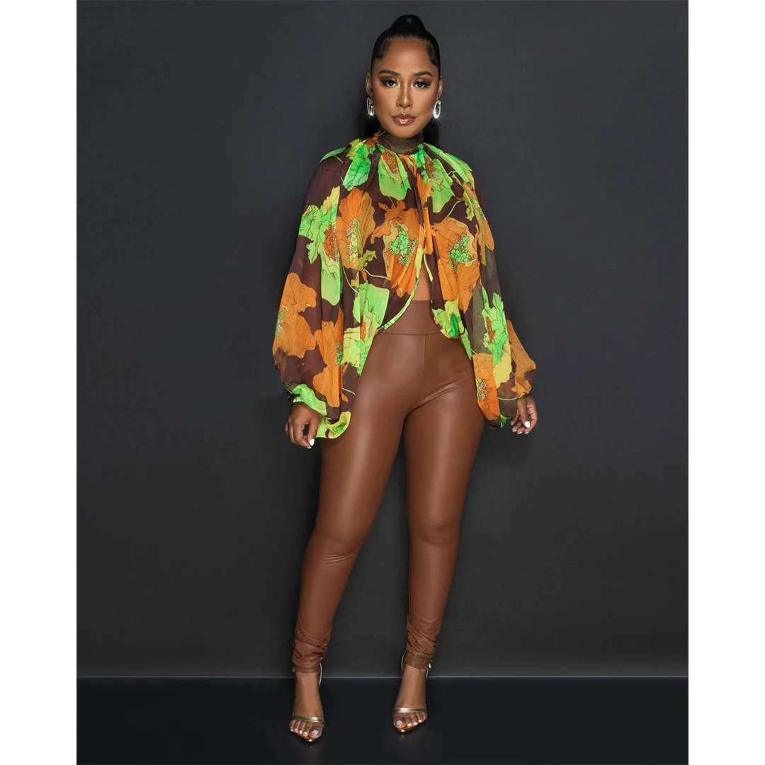 Wholesale 2023 Women Tops Shirts Sexy Printing Fashion Batwing Sleeve Bandage Lace Up Split Blouse
Wholesale 2023 Women Tops Shirts Sexy Printing Fashion Batwing Sleeve Bandage Lace Up Split Blouse