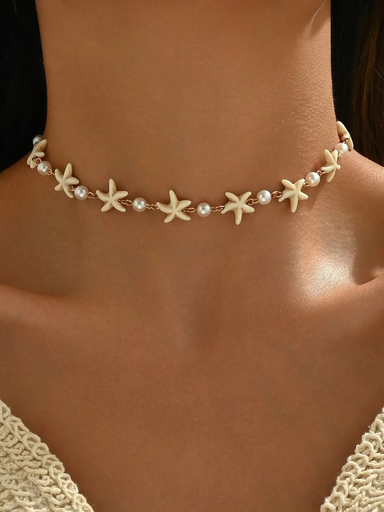 1pc Seashell & Starfish Shaped Stainless Steel Necklace, Unique Design Suitable For Beach Vacation And Daily Wear
1pc Seashell & Starfish Shaped Stainless Steel Necklace, Unique Design Suitable For Beach Vacation And Daily Wear