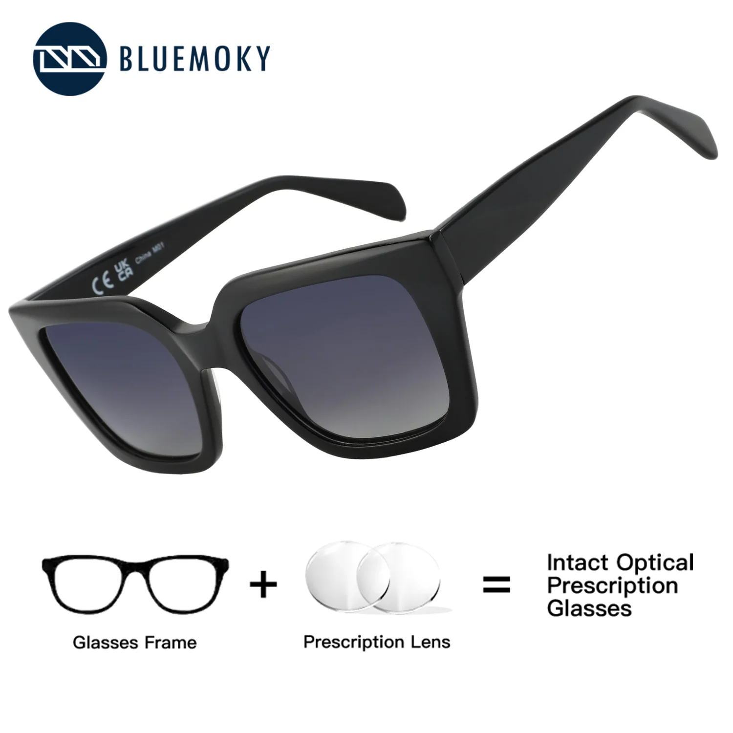 BLUEMOKY Acetate Polarized Prescription Sunglasses Women Butterfly UV400 Protection Myopia Progressive Sun Glasses
BLUEMOKY Acetate Polarized Prescription Sunglasses Women Butterfly UV400 Protection Myopia Progressive Sun Glasses