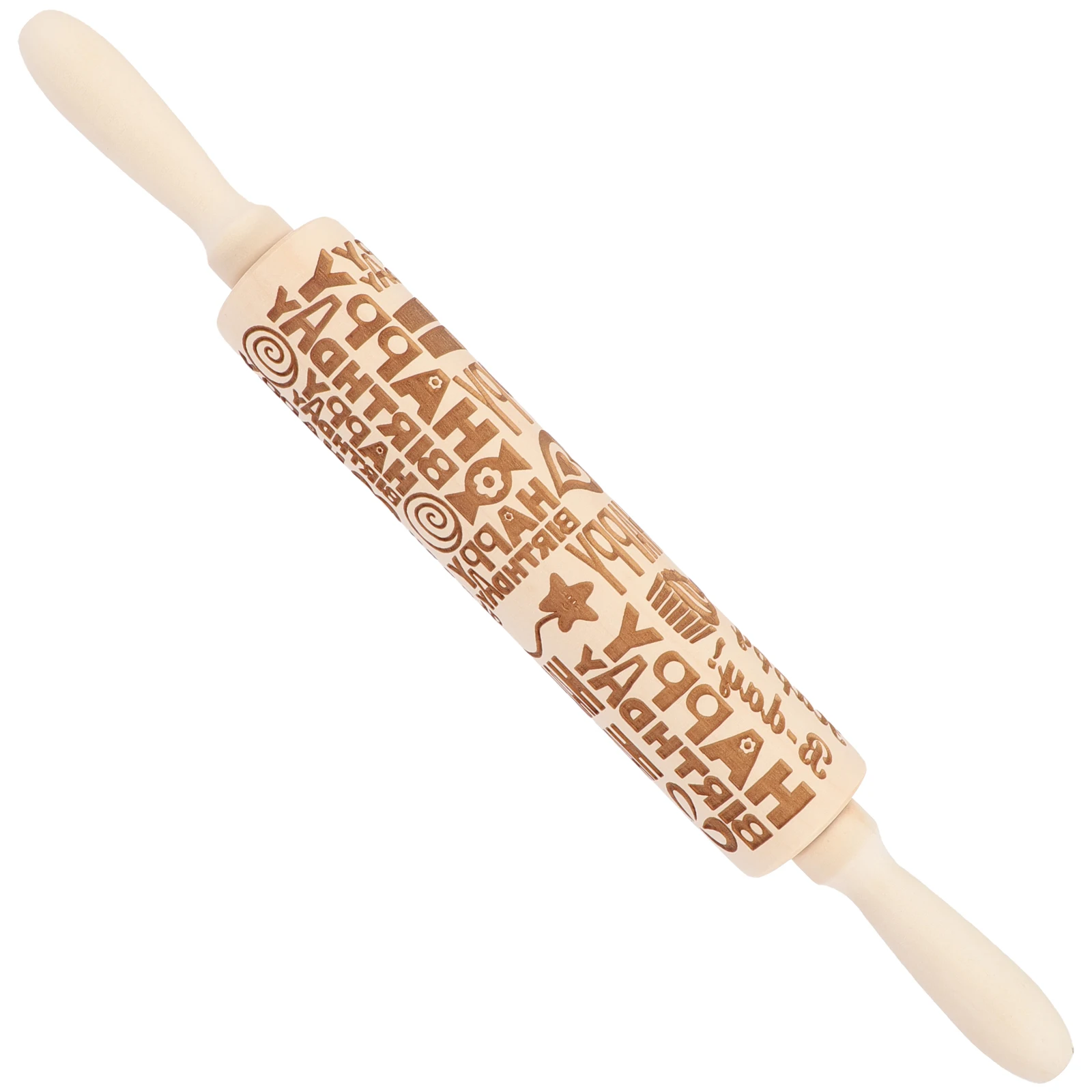 Happy Birthday Rolling Pin Embossed Wooden Baking Dough Roller for Cookies Cakes Reusable Kitchen Tool with Pattern for DIY
Happy Birthday Rolling Pin Embossed Wooden Baking Dough Roller for Cookies Cakes Reusable Kitchen Tool with Pattern for DIY