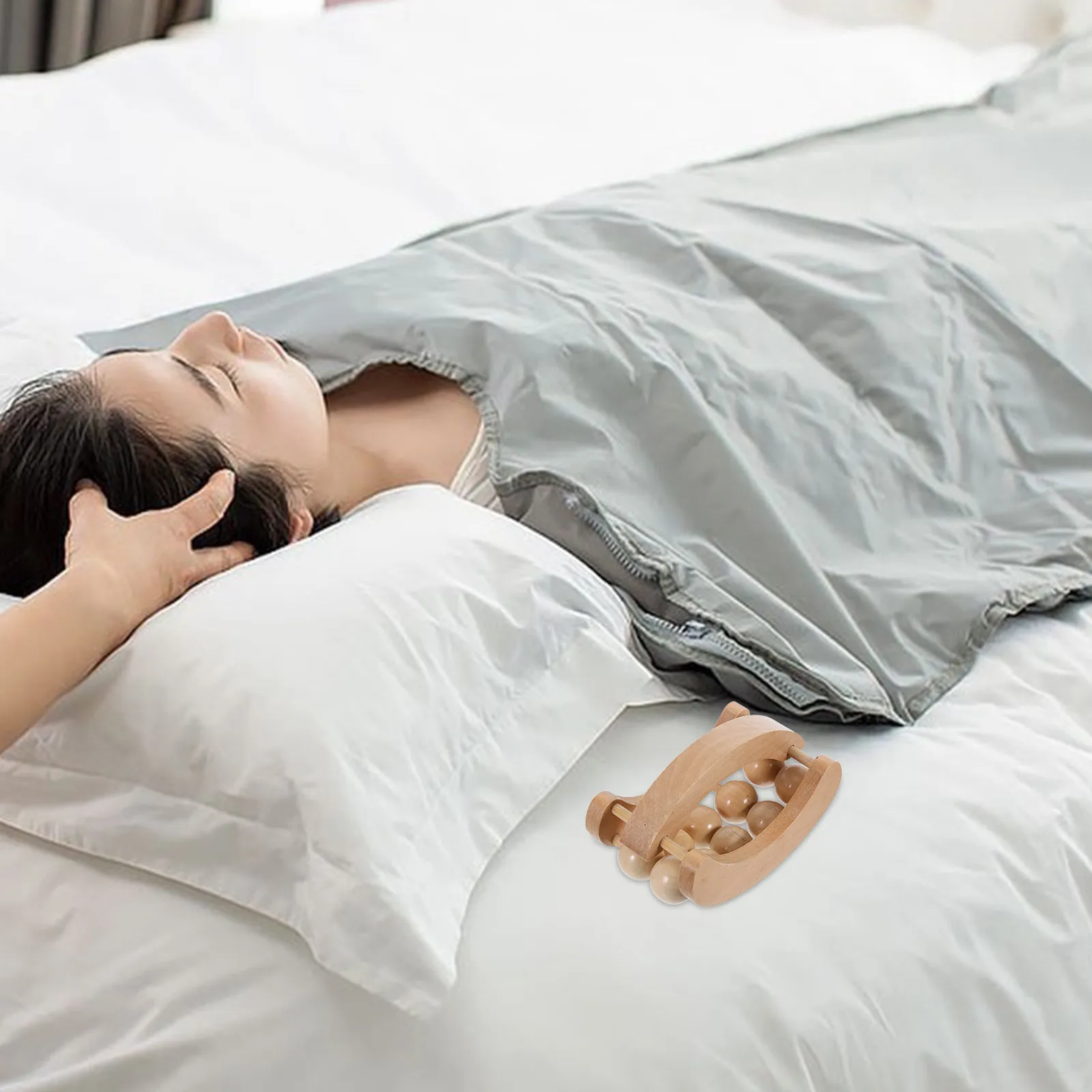 Handheld Wooden 10 Bead Back Massager Dual Row Ergonomic Design for Full Body Massage Portable for Home and Travel
Handheld Wooden 10 Bead Back Massager Dual Row Ergonomic Design for Full Body Massage Portable for Home and Travel