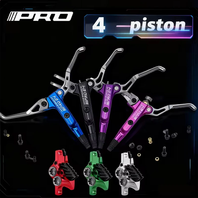 IIIPRO 4 Piston Hydraulic Brakes CNC Oil Pressure Disc Brake Kit 800/1550mm Ultra Light Hydraulic Off-Road Mountain Bike Parts
IIIPRO 4 Piston Hydraulic Brakes CNC Oil Pressure Disc Brake Kit 800/1550mm Ultra Light Hydraulic Off-Road Mountain Bike Parts