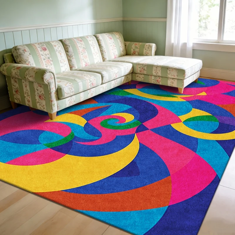 VIKAMA Colorful Swirl Abstract Print Kids Play Rug Non Slip Soft Washable Floor Carpet for Playroom Bedroom Nursery Child Room
VIKAMA Colorful Swirl Abstract Print Kids Play Rug Non Slip Soft Washable Floor Carpet for Playroom Bedroom Nursery Child Room